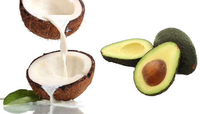 .Avocado and Coconut Milk Hair Mask